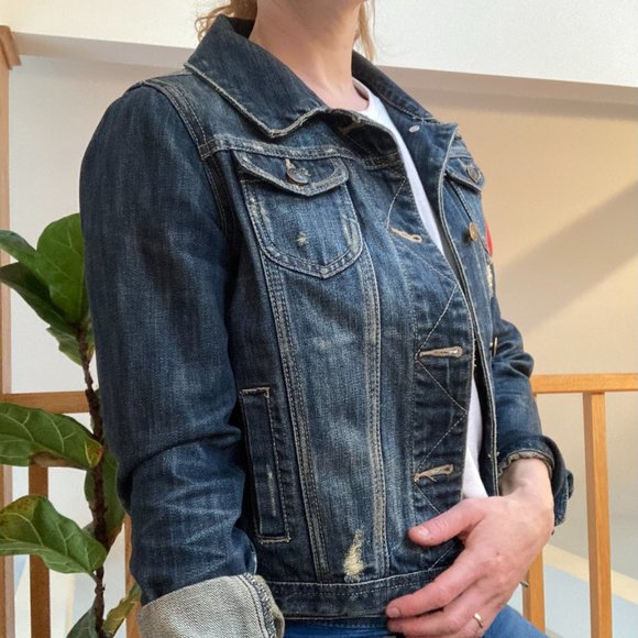 Distressed Jean Jacket - Picture 7 of 9